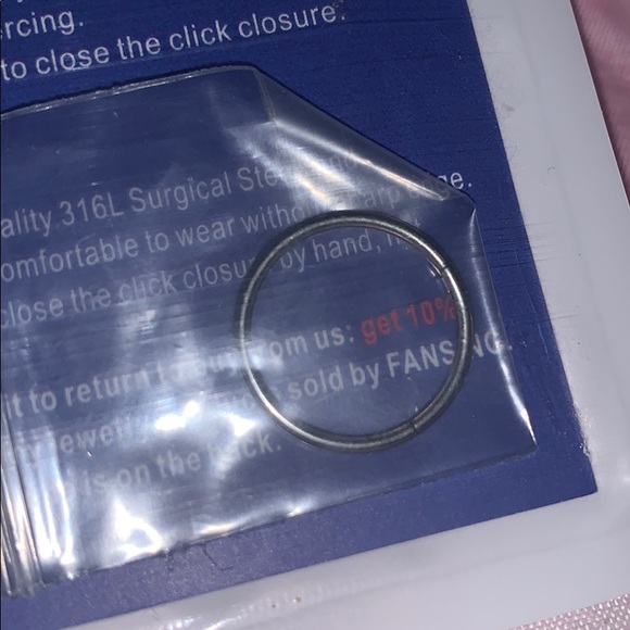 Septum ring 14mm diameter, 16-gage - Picture 2 of 2